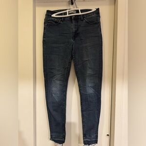 Primark Dark Blue Skinny Jeans, High Waisted, Size 6